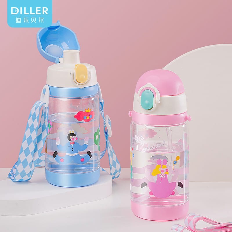 Diller Kids dual-lid Tritan bottle