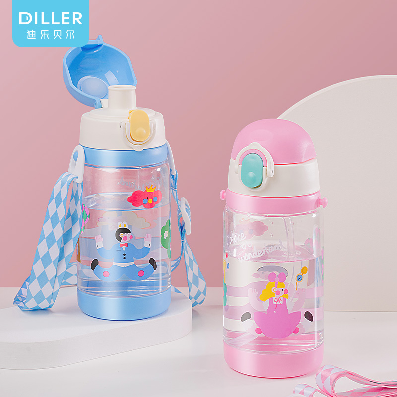 Dual-lid Tritan Bottle - Image 2 Dual-lid Tritan Bottle (D2408) product image 2