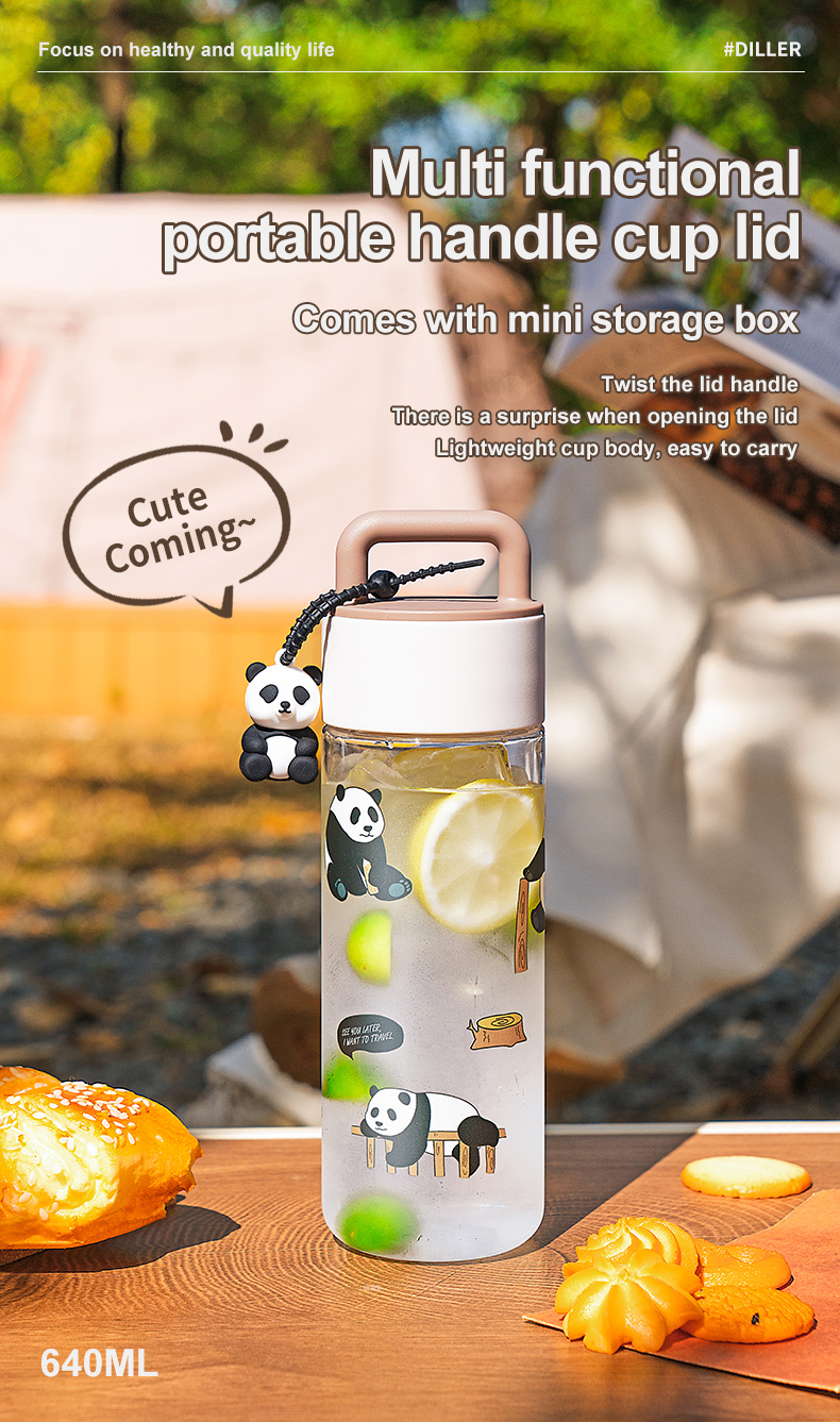 Panda Strap Tritan Bottle Panda Strap Tritan Bottle detail 1