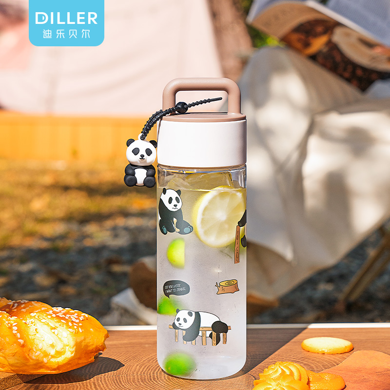 Panda Strap Tritan Bottle - Image 1 Panda Strap Tritan Bottle (D2413) product image 1