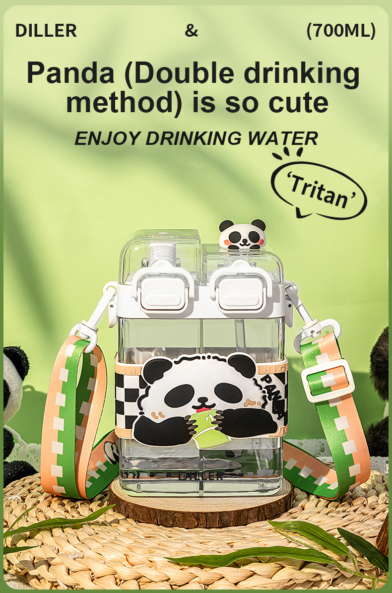 Panda Snack-compartment Bottle Panda Snack-compartment Bottle detail 1