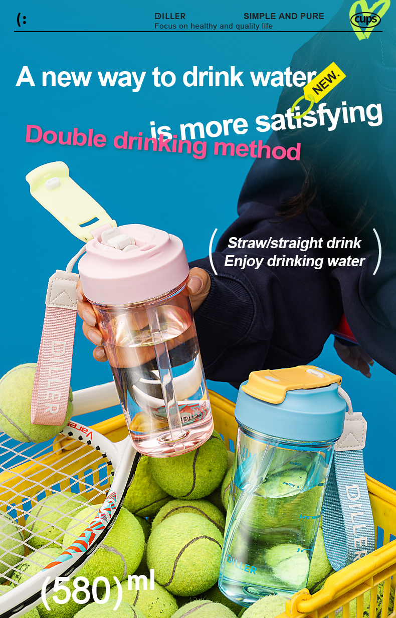 Dual-drink Sports Bottle detail 1