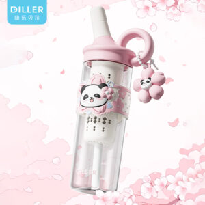 D2514 Character Large Straw Tritan Bottle (D2514) product image 1