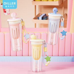 D2627 Character Strap Straw Tritan Bottle (D2627) product image 1