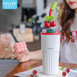 Cherry Straw Insulated Tumbler (D9236) product image 1