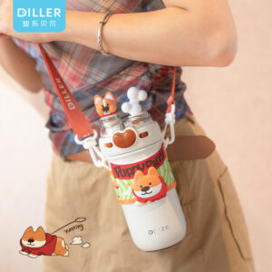 D9239 Straw Insulated Bottle (D9239) product image 1