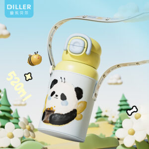 Panda Strap Insulated Bottle (D9241) product image 1
