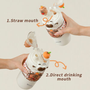 D9285 Strap Dual-drink Insulated Bottle (D9285) product image 1