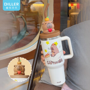 D9451 Character Handle Straw Insulated Tumbler (D9451) product image 1
