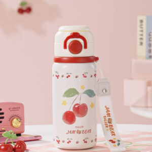 D9457 Character Strap Dual-drink Insulated Bottle (D9457) product image 1
