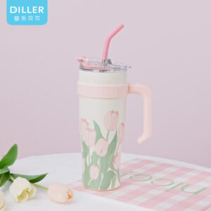 D9497 Handle Straw Insulated Tumbler (D9497) product image 1