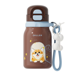D9623 puppy kids insulated bottle with dual drinking lid